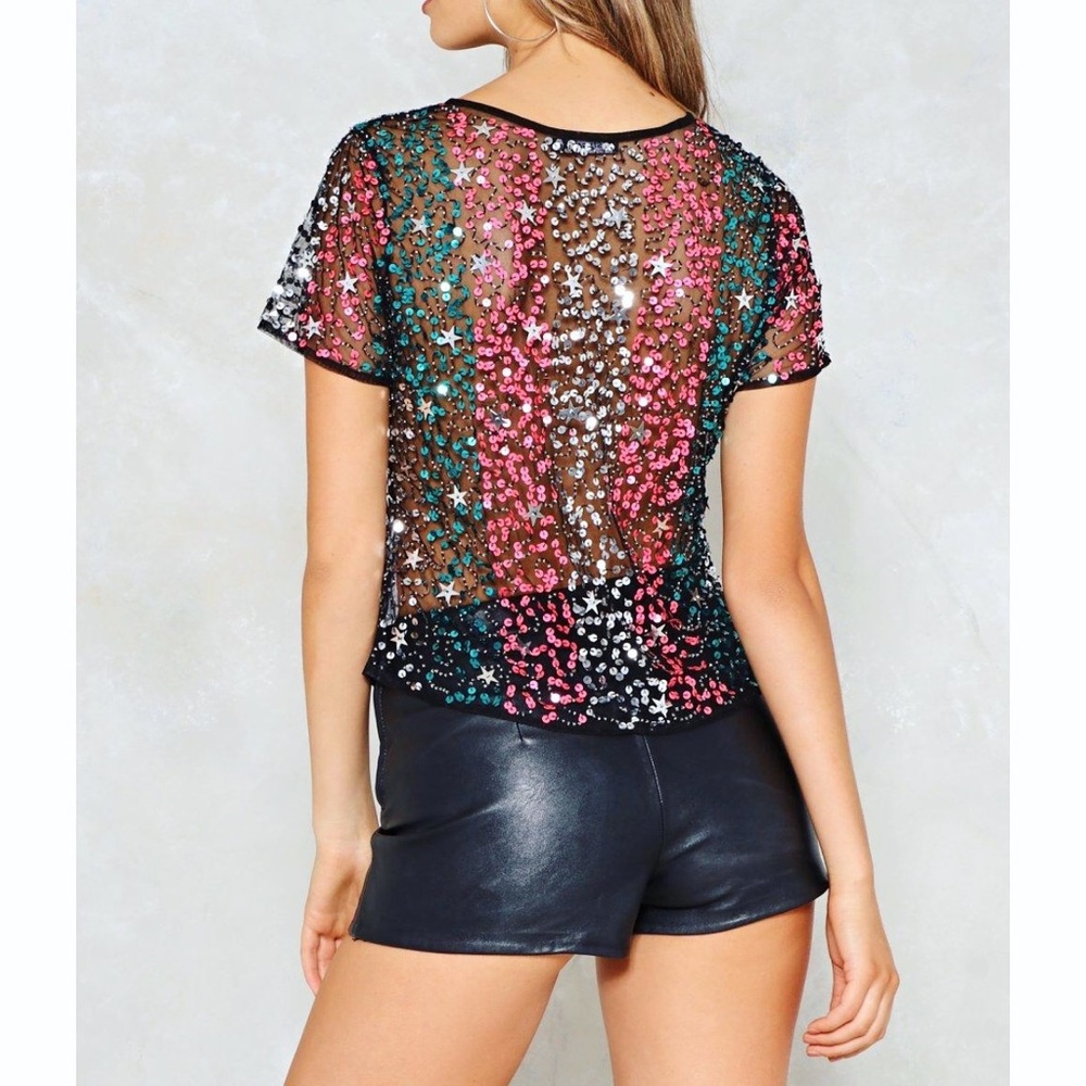 Star Sequin Top - image 4